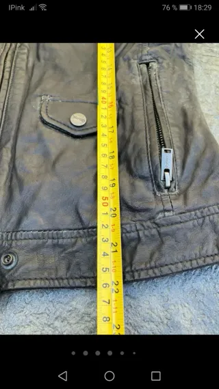 Chaqueta Piel Negra Norton sin rozes Talla XS.