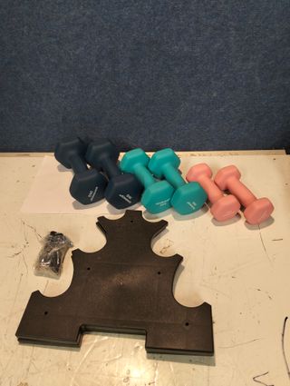 Mancuernas Hexagonales 1-3 kg con Soporte SONGMICS SYL612MK