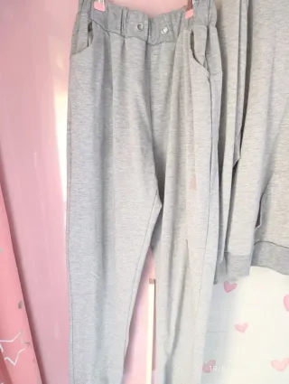 Conjunto chándal gris hombre