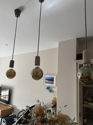 Lámpara Colgante Cristal Dorado