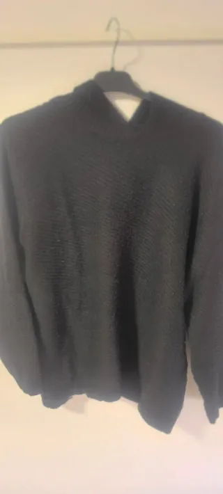 Jersey con capucha negro talla XL