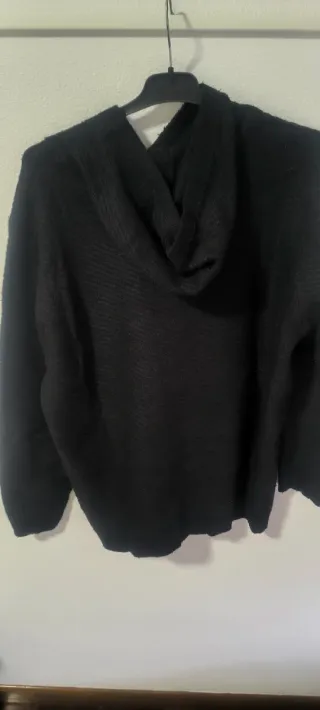 Jersey con capucha negro talla XL