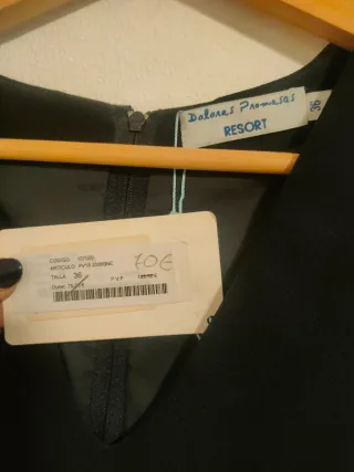 Vestido Dolores Promesas Azul Marino Talla 36