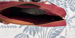 Bolso Bandolera Vintage Halcon Marrón/Rojo