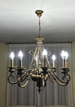 2 Lámparas de araña gemelas