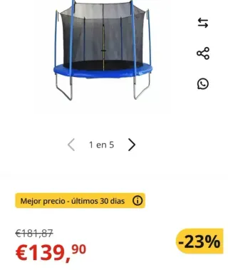 Cama elástica Outdoor Toys Ø183cm Trampolin