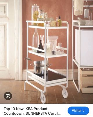 Carrito auxiliar Ikea 3 estantes