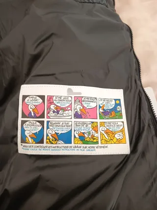 Chaqueta acolchada negra talla M