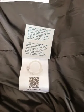 Chaqueta acolchada negra talla M