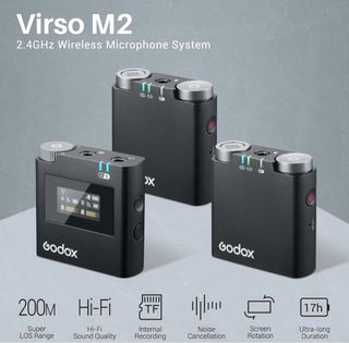 Godox Virso M2 Sistema Micrófono Inalámbrico