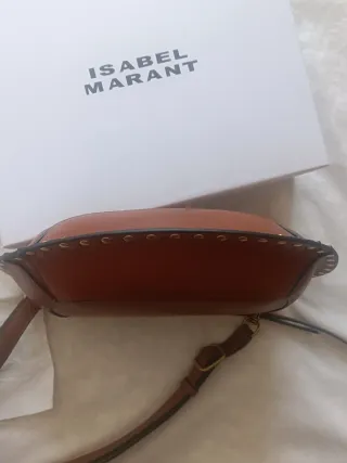 Bolso Isabel Marant Marrón con Tachuelas Doradas