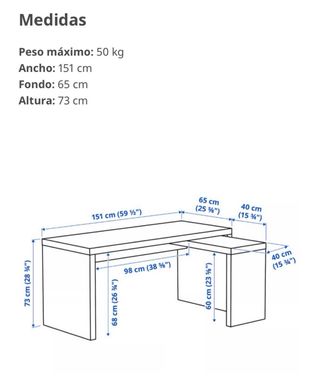 URGE! Escritorio y silla con reposabrazos.
