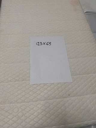 Materasso lettino/culla bambù ortopedico 123x65