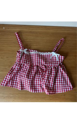 Blusa tirantes cuadros vichy