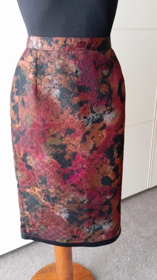 Falda vintage multicolor