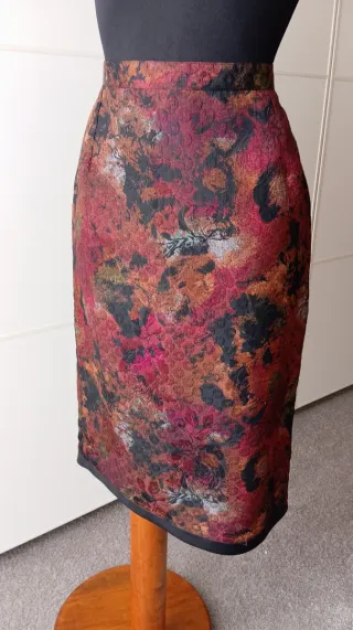 Falda vintage multicolor