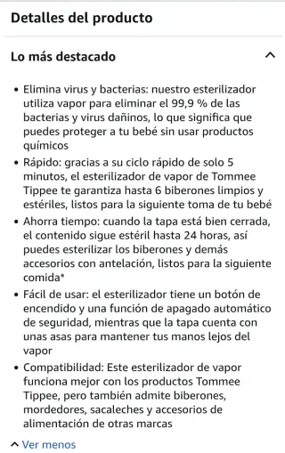 Esterilizador Tommee Tippee
