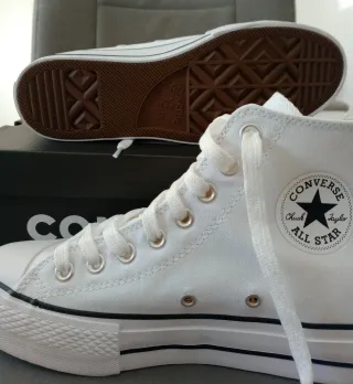 Converse Plataforma Talla 40 Blancas