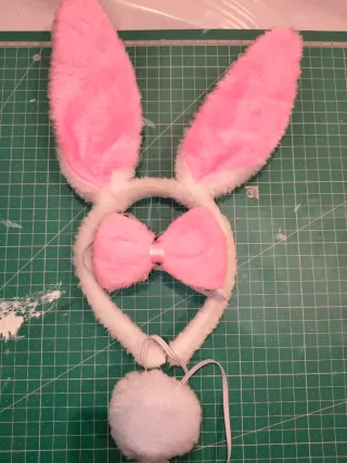 Accesorios Conejita Diadema Orejas Pompón