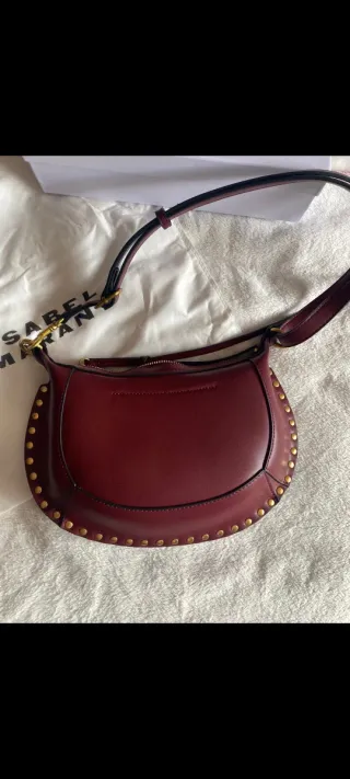 Bolso Isabel Marant Burdeos con Tachuelas Doradas