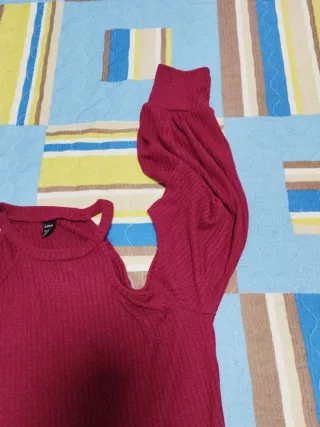 Jersey sexy escotado rojo