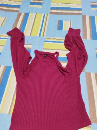 Jersey sexy escotado rojo