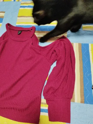 Jersey sexy escotado rojo