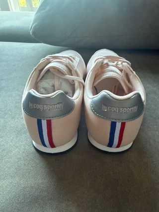 Zapatillas Le Coq Sportif Rosa y Plata