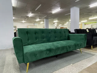 Divano Letto Verde Vintage in Velluto SPEDIZIONE GRATUITA