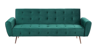 Divano Letto Verde Vintage in Velluto SPEDIZIONE GRATUITA