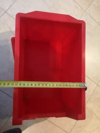 Cassetti Organizzatori Impilabili Rossi