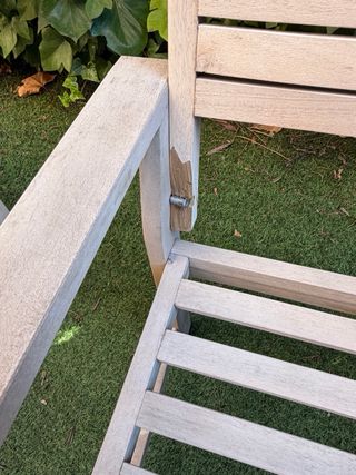 Pareja Sillas Madera Exterior