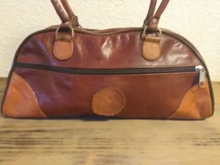 Bolso de piel vintage artesanal vintage
