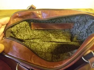 Bolso de piel vintage artesanal vintage
