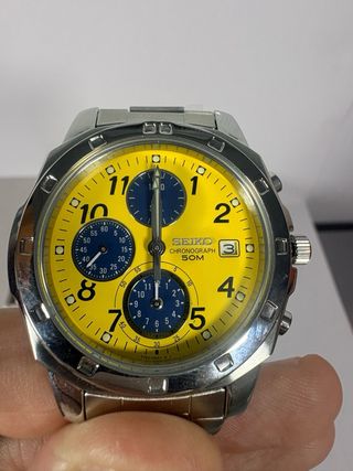 Reloj Seiko SND409P Cronógrafo Amarillo