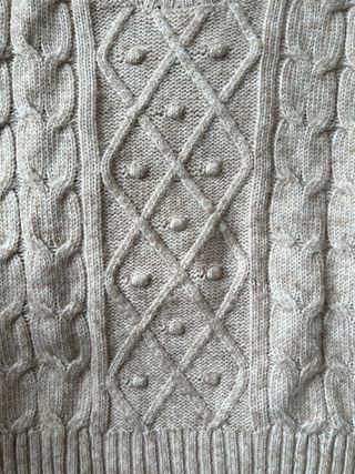 Maglione Oysho donna trecce beige taglia S