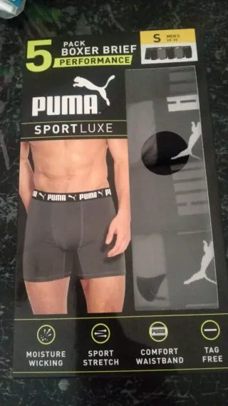 Pack 5 Boxer Briefs Puma SportLuxe Talla S