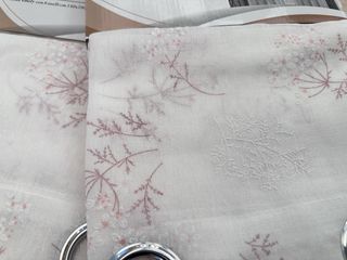 2 Tende Emily Filtrante 130x280 Fiori Rosa