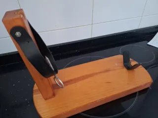 Soporte Jamonero Madera y Metal