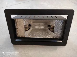 Faro Alogeno Nero Metallo