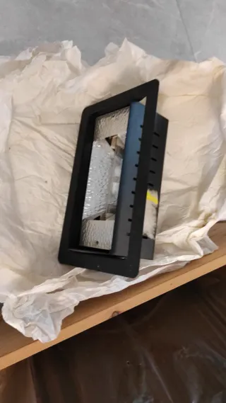 Faro Alogeno Nero Metallo