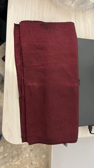 Vestido fiesta Faviana new york diseñador burdeos