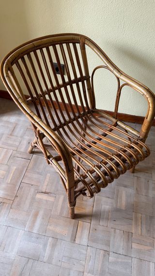 Sillón de mimbre