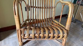 Sillón de mimbre