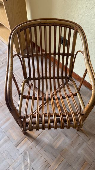 Sillón de mimbre