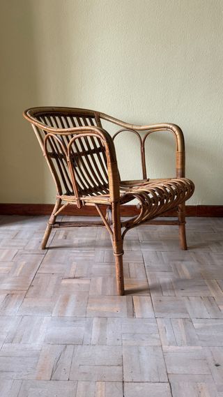 Sillón de mimbre