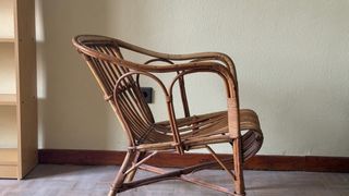 Sillón de mimbre