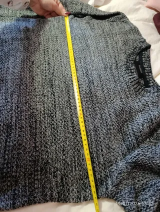 Jersey de punto jaspeado hombre