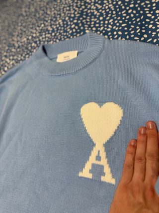 Jersey Ami Paris Corazón Azul Talla M