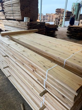 Madera Tablones de Castaño cepillado